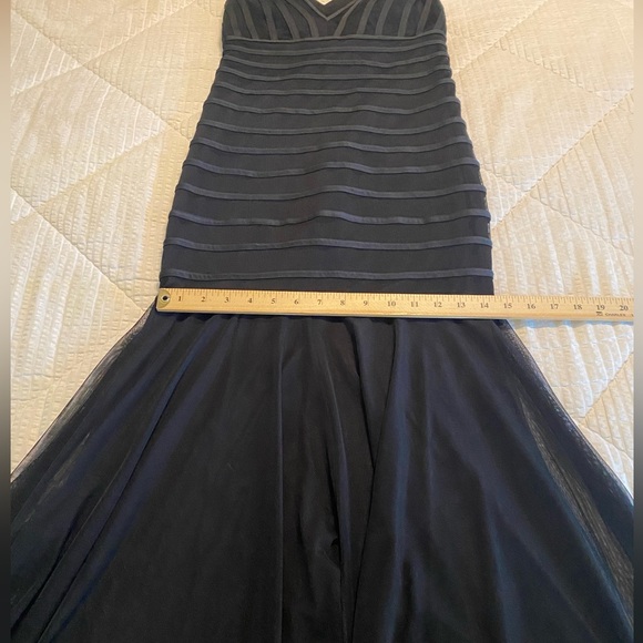 Rue de la Paix Vintage Black mermaid formal gown prom wedding; Size 4 - Picture 10 of 12